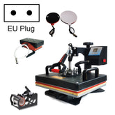 WL2938T 1200W 5 in 1 Heat Transfer Machine For T-Shirt Printing Heat Transfer Machine, EU Plug